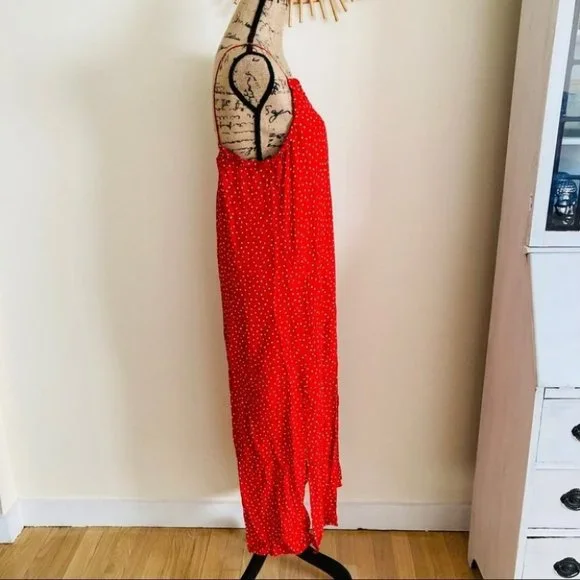 Anthropologie Seen Worn Kept Polka Dot Slip Dress - Picture 7 of 12